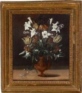 Ein Blumenstraus Mit Tulpen