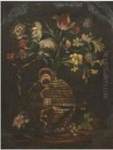 Fiasca Impagliata Con Fiori