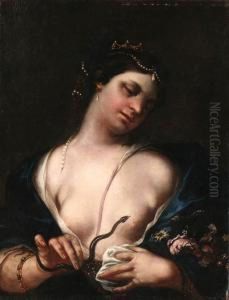 Cleopatra And The Asp by Guido Cagnacci