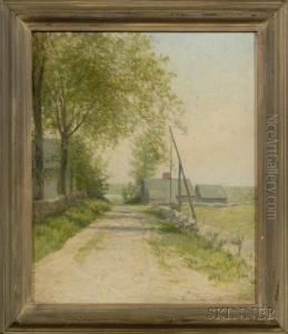 A Cape Cod Village Lane. by Charles Drew Cahoon