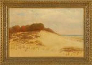 Dune Scene. Signed Lower Right C.d. Cahoon". by Charles Drew Cahoon