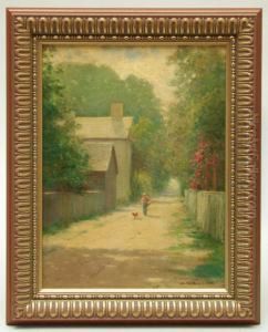 Boy &amp; Dog Oncape Cod Village Road