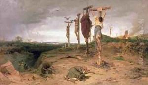 The Damned Field, Execution place in the Roman Empire by Fedor Andreevich Bronnikov