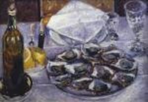 Nature Morte Aux Huitres by Gustave Caillebotte