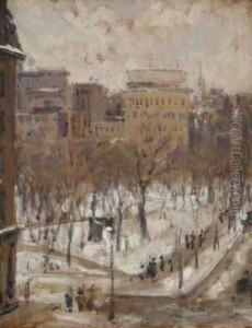 Square A Paris by Gustave Caillebotte