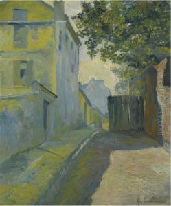 Rue Du Mont-cenis, Montmartre by Gustave Caillebotte