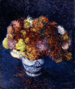 Bouquet De Chrysanthemes by Gustave Caillebotte