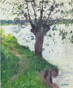 Saule Au Bord De La Seine by Gustave Caillebotte