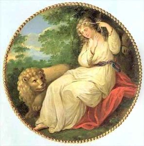 Una and the Lion by George Brookshaw