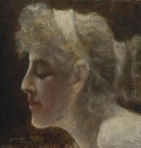Bildnis Einer Jungen Frau by Girolamo Cairati