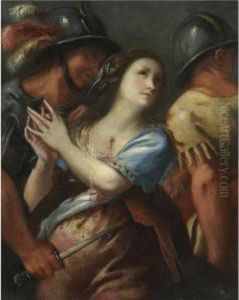 The Martyrdom Of A Female Saint, Possibly Saint Lucia The Martyrdom Of A Female Saint, Possibly Saint Lucia