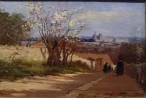 Blick Auf Avignon by Arthur Jean Bapt. Calame