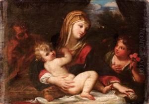 Con San Giovannino by Giacinto Calandrucci