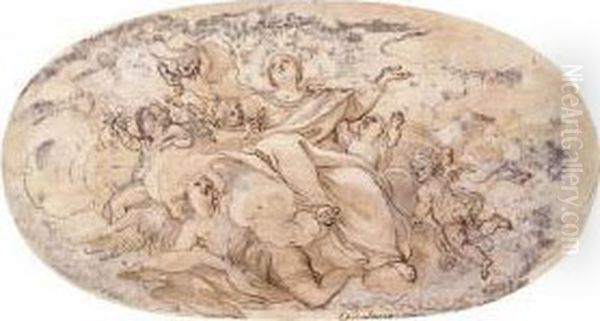 The Virgin In Glory Surrounded By Angels - view 1