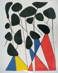 Les Fleurs Ii by Alexander Stirling Calder