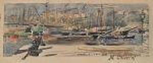 Nel Porto Di Genova by Marco Calderini