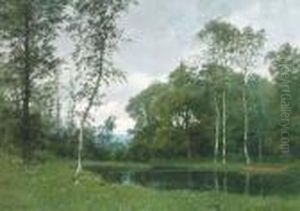 A Quiet Pond In A Forest Clearing by Marco Calderini