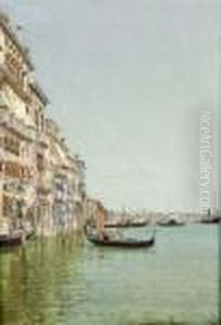 Venise, Gondoles Sur Le Grand Canal