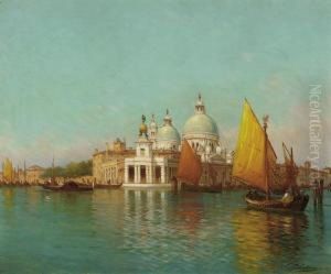 At The Entrance To The Grand Canal, Venice by Charles Clement Calderon