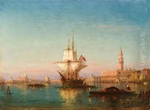 Voilier Dans La Lagune De Venise.