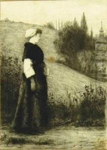 A Peasant Woman by Philip Hermogenes Calderon