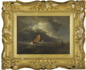 Fishing Boats On Stormy Seas by Sir Augustus Wall Callcott
