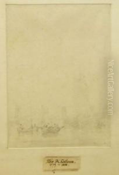 Study Of Figures And Boats - view 1