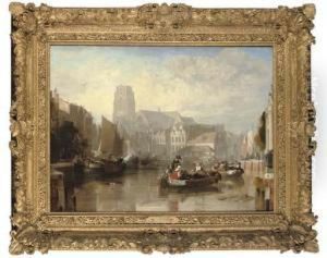 View Of The Grote Kerk, Rotterdam by Sir Augustus Wall Callcott