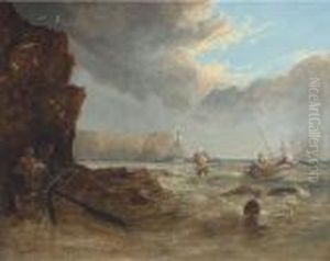 Unloading The Catch by William James Callcott