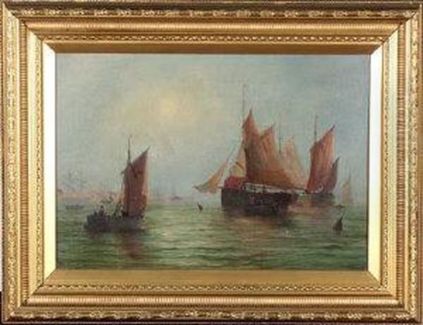 Sailing Smacks Off The Humber - view 1
