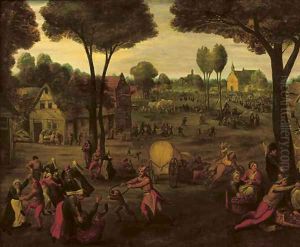 A village 'Kermesse' by Peeter Baltens