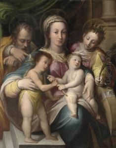 The Holy Family With The Infant Saint John Baptist And Saintcatherine Of Alexandria