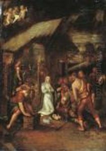 L'adoration Des Bergers by Denys Calvaert