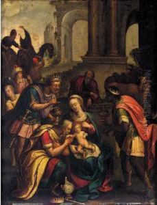The Adoration Of The Magi by Denys Calvaert