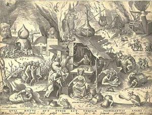 Avarice, from The Set of the Seven Vices, by P. Van der Heyden by Pieter the Elder Bruegel