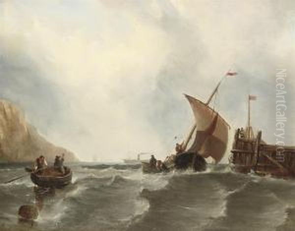 A Fishing Vessel Running Into Its Homeport - view 1