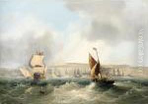 Fishing Boats Off The Coast