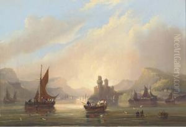 A Busy Day On The Rhine - view 1