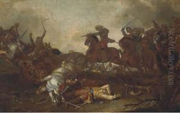 A Cavalry Skirmish - view 1