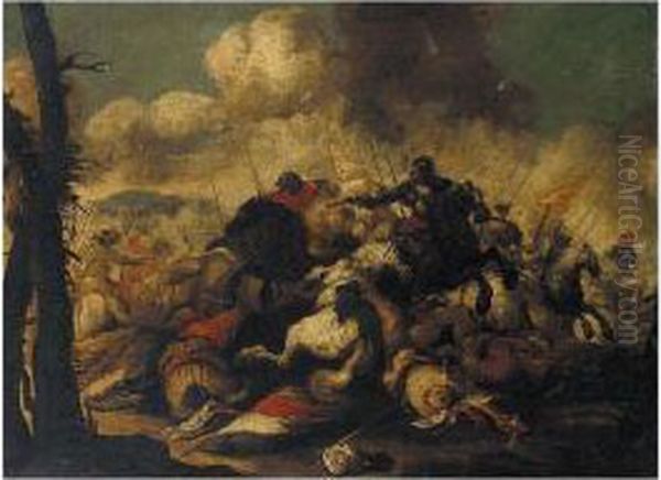 A Cavalry Battle Scene - view 1