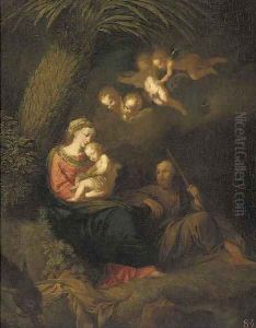 The Rest on the Flight into Egypt by Pompeo Gerolamo Batoni
