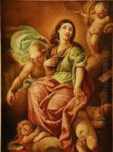 Apoteosis De Sta. Catalina by Jose Camaron Y Boronat