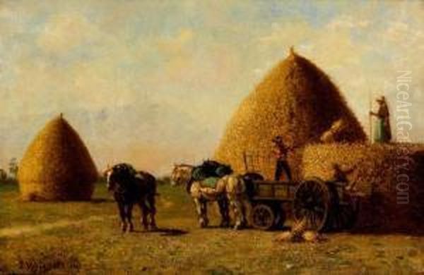 Scene De Moisson. - view 1