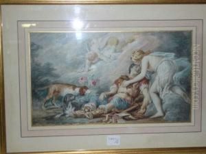 "venus Et Adonis". by Charles Camarroque