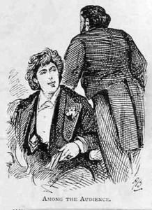 Oscar Wilde (1854-1900) Among the Audience by Alfred Gish Bryan