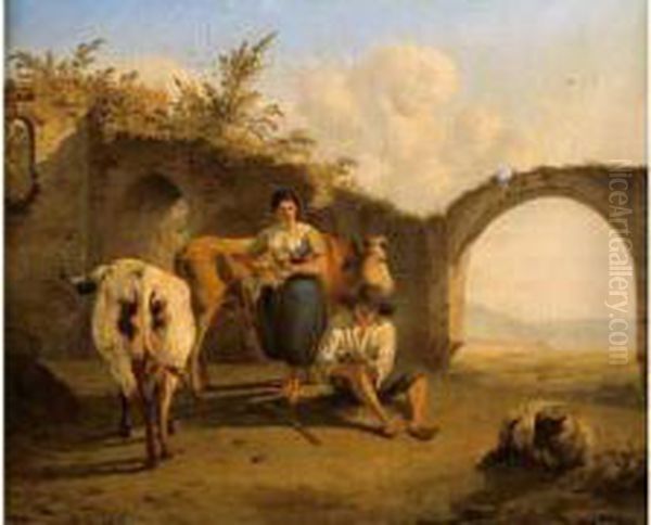 Bergere Et Gardien De Troupeau - view 1