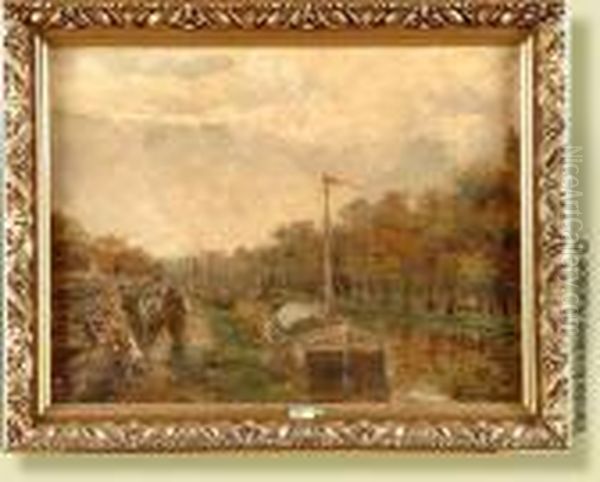 Peniches Le Long Du Canal - view 1