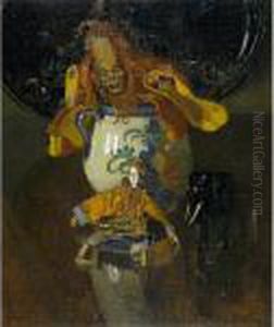 Natura Morta Con Giapponeserie by Paul Glauco Cambon