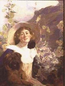 The Artist's Wife Katherine by Frank Bramley