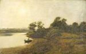 A Summer Sunset On The Banks Of The Forth by Duncan Cameron